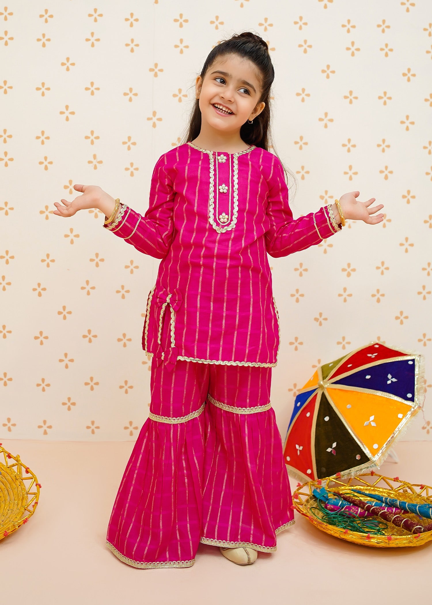 Eid Ka Andaaz By Modest Stitched 3 Piece Cotton Lawn Collection'2025-9540 Toddlers