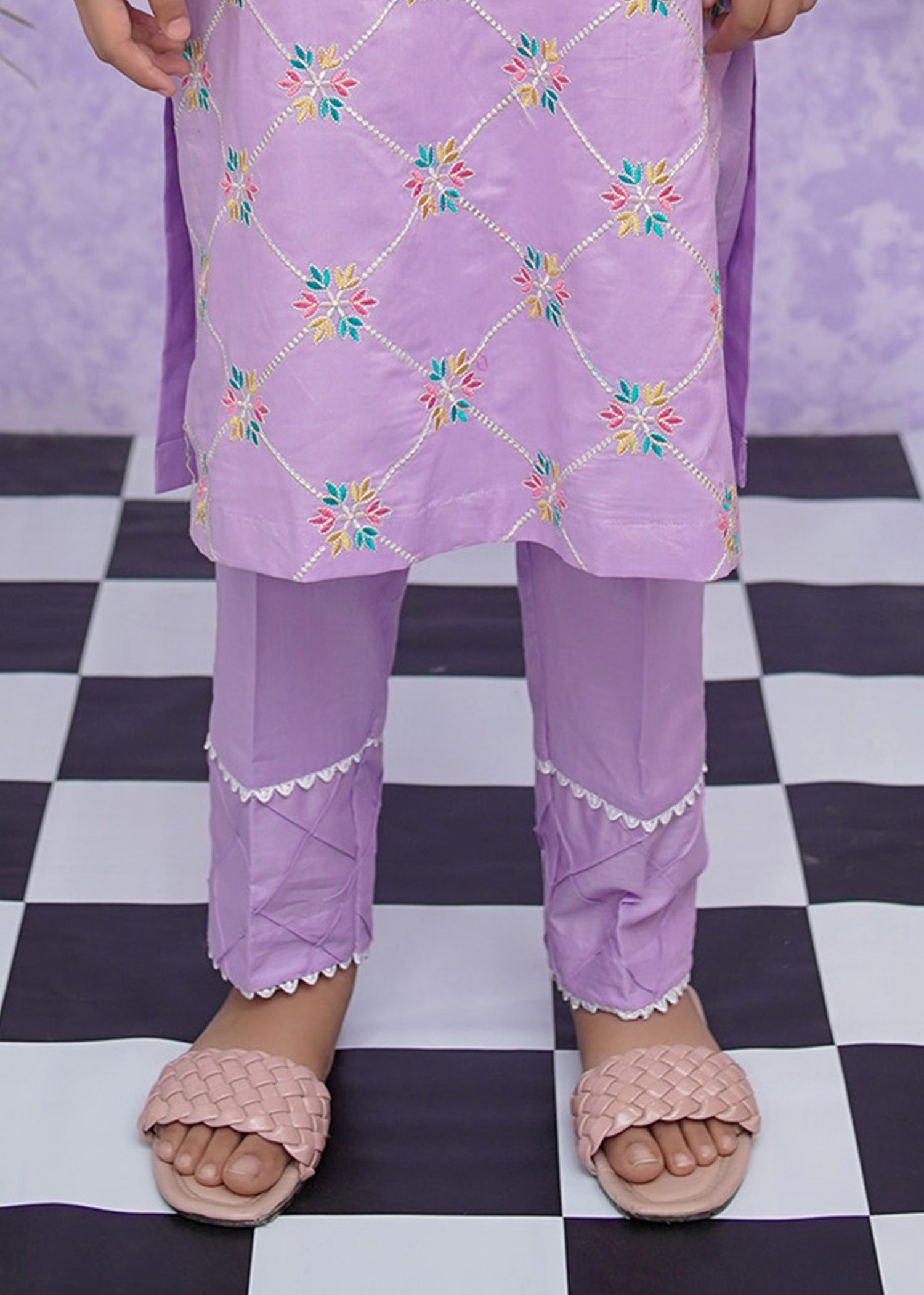 Modest Stitched 2 Piece Emb Cotton Collection'2024-D-8535