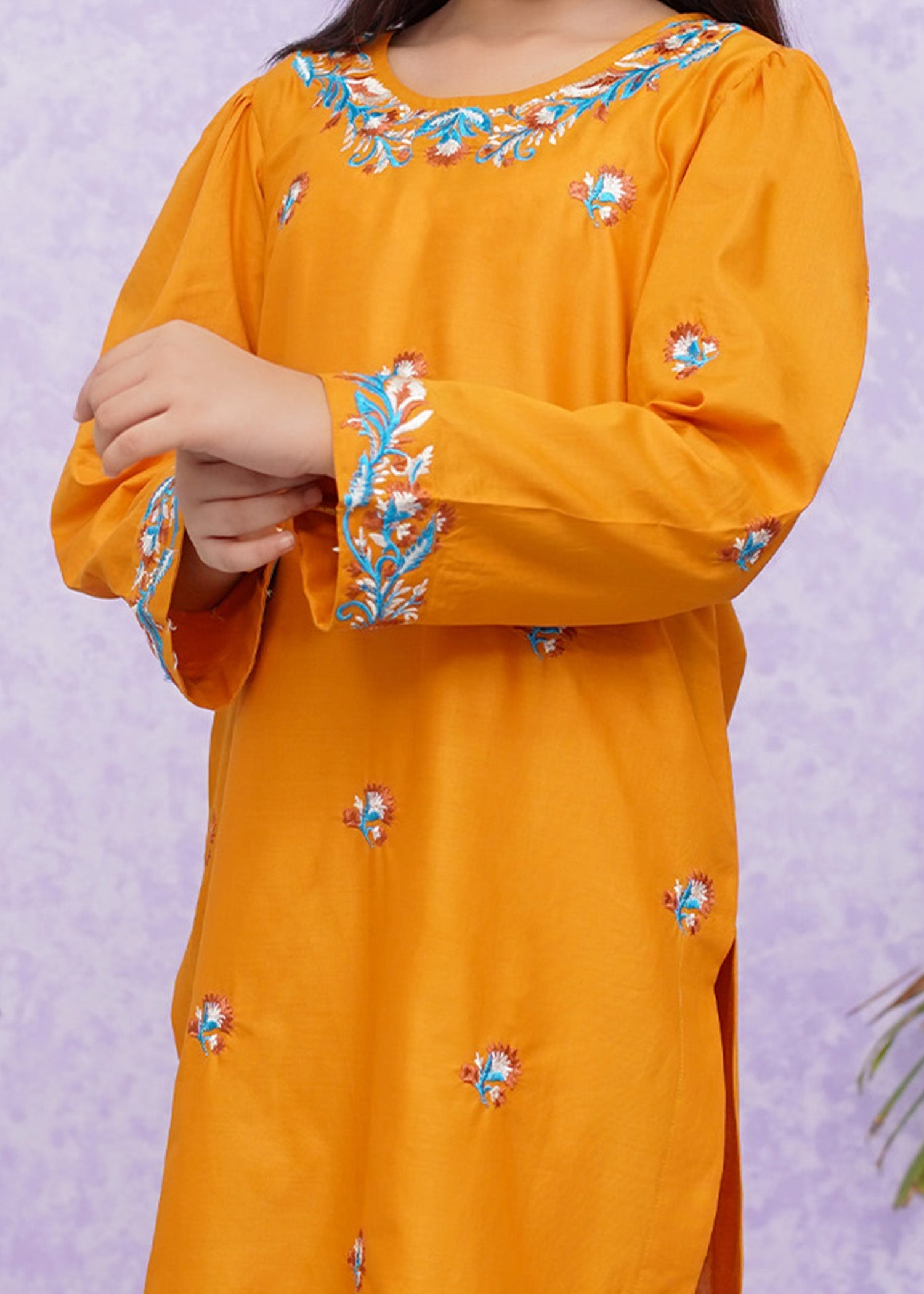 Modest Stitched 2 Piece Emb Cotton Collection'2024-D-8485