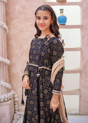 Modest Stitched 3 Piece Cotton Summer Kids Suit-Noor-e-Siyah