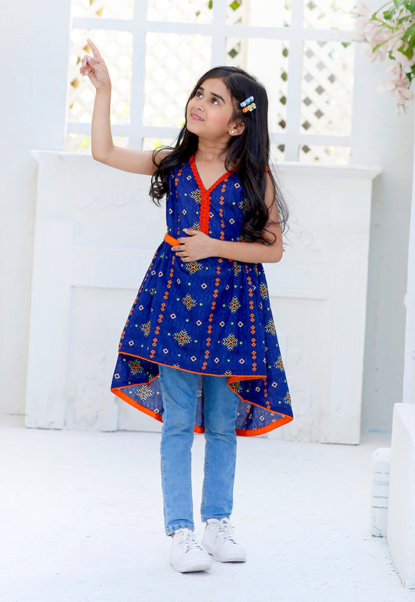 Modest Stitched Summer Kids Shirts Collection'2024-Zira