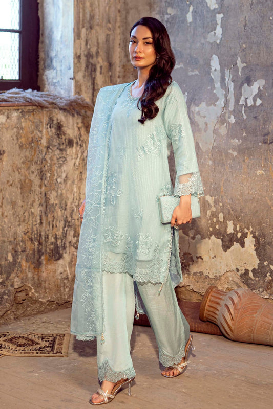 Sitara By Guzel Stitched 3 Piece Festive Formals With Hand Clutch Collection-Asmaan