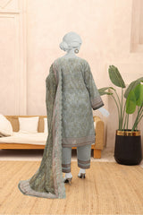 Almeerah Unstitched 3 Piece Emb Cutwork Lawn Vol-03 Collection'2025-Asparagus Essence