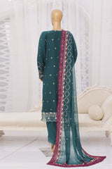 Aura By Sada E Noor Stitched 3 Piece Luxury Chiffon Vol-01 Collection'2025-Aura-01-Teal