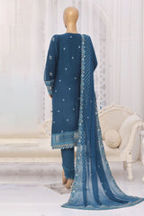 Aura By Sada E Noor Stitched 3 Piece Luxury Chiffon Vol-01 Collection'2025-Aura-03-Blue