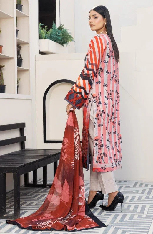Dressline Unstitched 3 Piece Chikankari Emb Lawn Collection