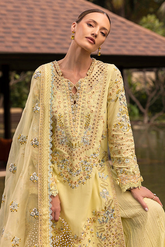 Zinnia By Faiza Saqlain Unstitched 3 Piece Luxury Lawn Collection-Azalea