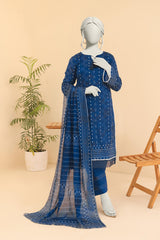 Summer Bloom Edition By Almeerah Unstitched 3 Piece Digital Printed Lawn Collection'2025-Azure Whispers