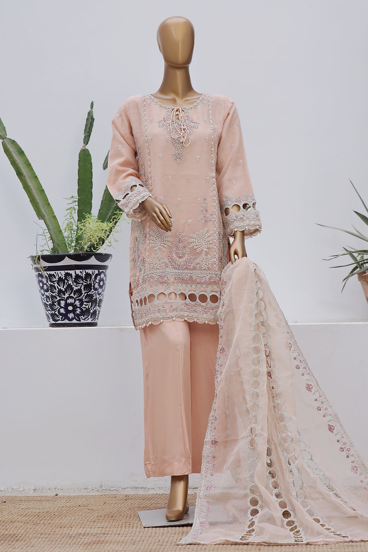 Sada Bahar Stitched 3 Piece Luxury Formals Collection'2024-B-22-Pink