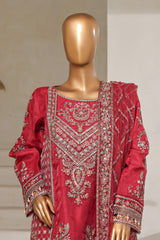 Mahpara by Sada Bahar Stitched 3 Piece Festive Formals Vol-16 Collection'2025-B-30-Maroon