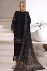 Mahpara By Sada Bahar Stitched 3 Piece Festive Formal Limited Edition Vol-02 Suit-B-30 BLACK