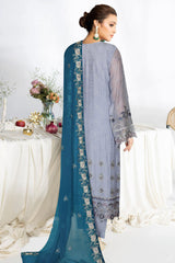 Sangeet by Ramsha Unstitched 3 Piece Chiffon Vol-04 Suit-B-404