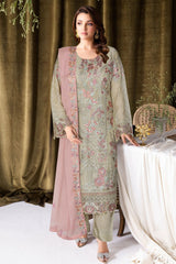 Sangeet by Ramsha Unstitched 3 Piece Chiffon Vol-04 Suit-B-409