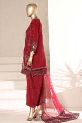 Mahpara By Sada Bahar Stitched 3 Piece Festive Formal Vol-03 Suit- B-40-MAROON