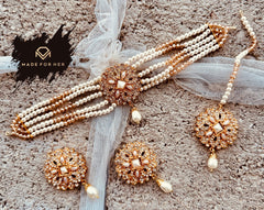 Made For Her-Nureh Delicate Choker Set - KAHD1010