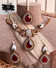 Made For Her-Ivory Glow Necklace Set - KQK1003