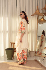 Zaman By MNM Stitched 2 Piece Cotton Lawn Collection-Honey flower