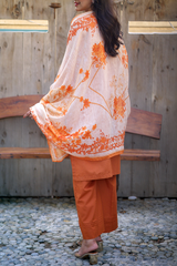 Chameli Studio Burnt Amber 3 Piece Unstitched Embroidered Cotton Lawn