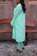 Chameli Studio Willow Green 3 Piece Unstitched Embroidered Cotton Lawn