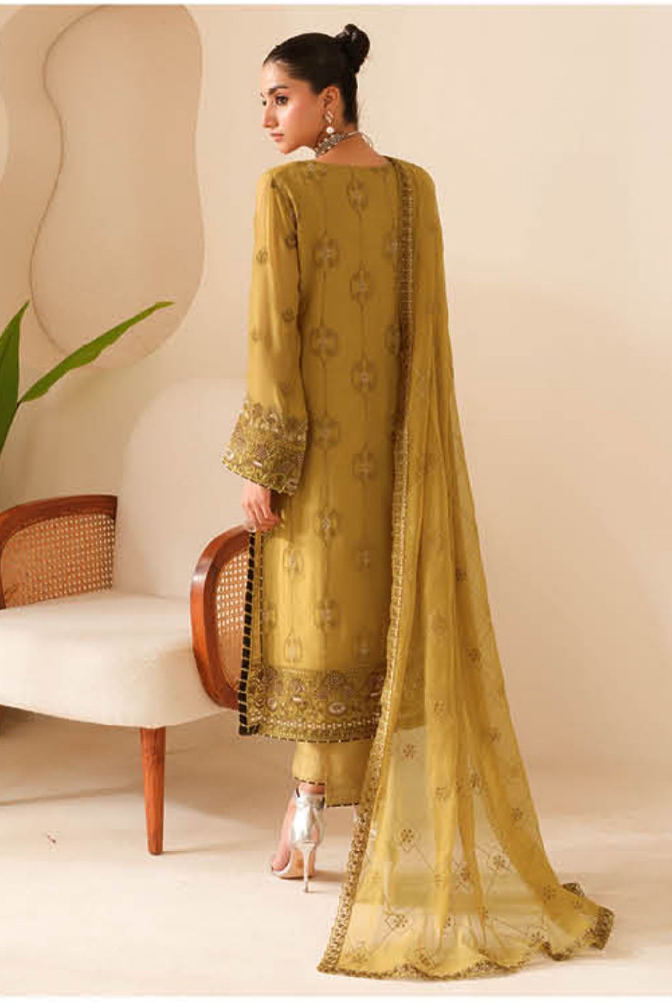 Sonehri By Ramsha Unstitched 3 Piece Luxury Chiffon Vol-01 Collection-BB-108