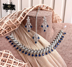 Made For Her-Nova Zircon Necklace Set - KB1012