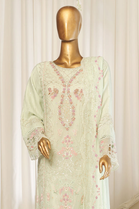 Bin Saeed Stitched 3 Piece Emb Chiffon Collection'2025-BILL-1787-Pista