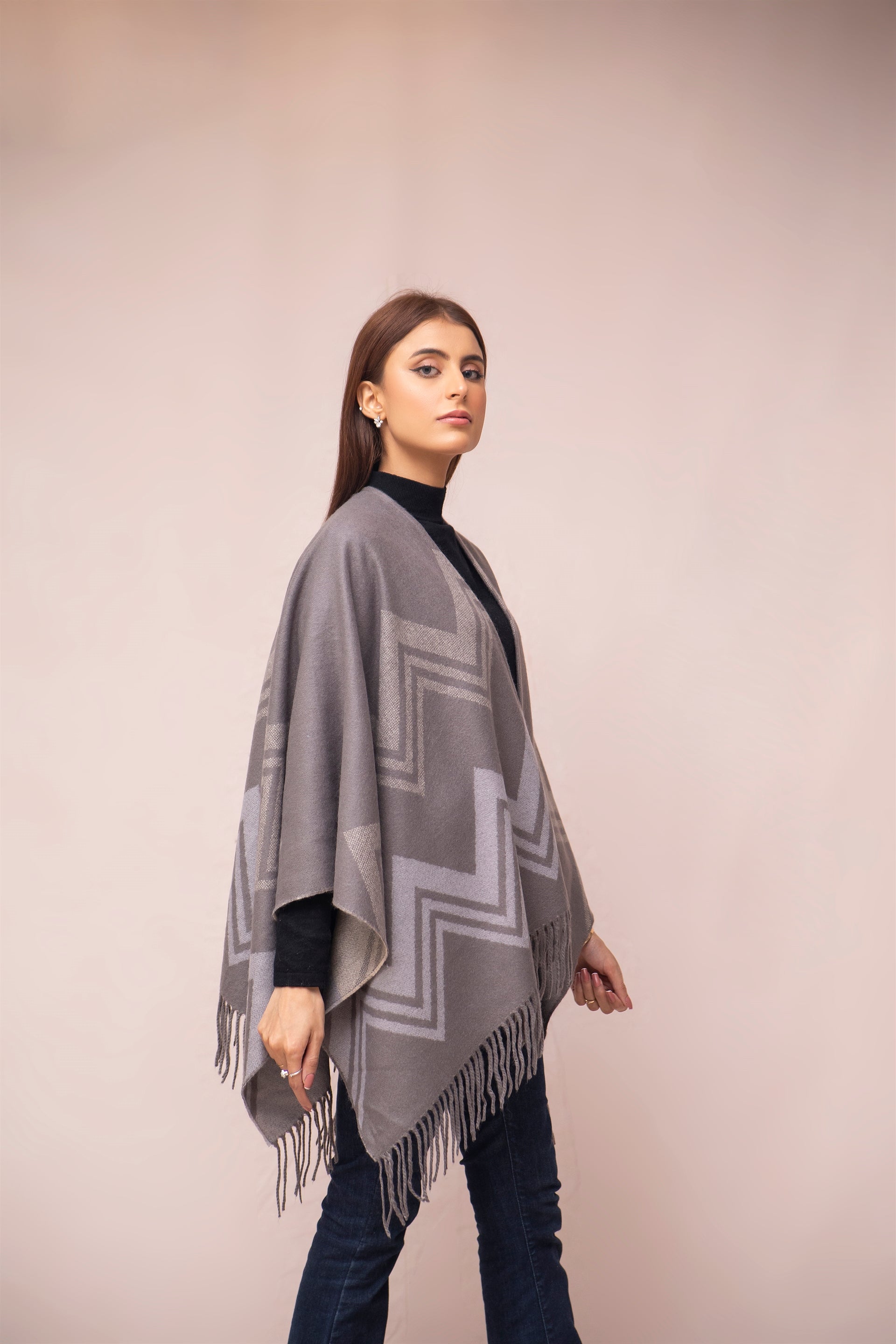 Shazam By Manahils Premium Cape Shawl Winters Collection'2025-31