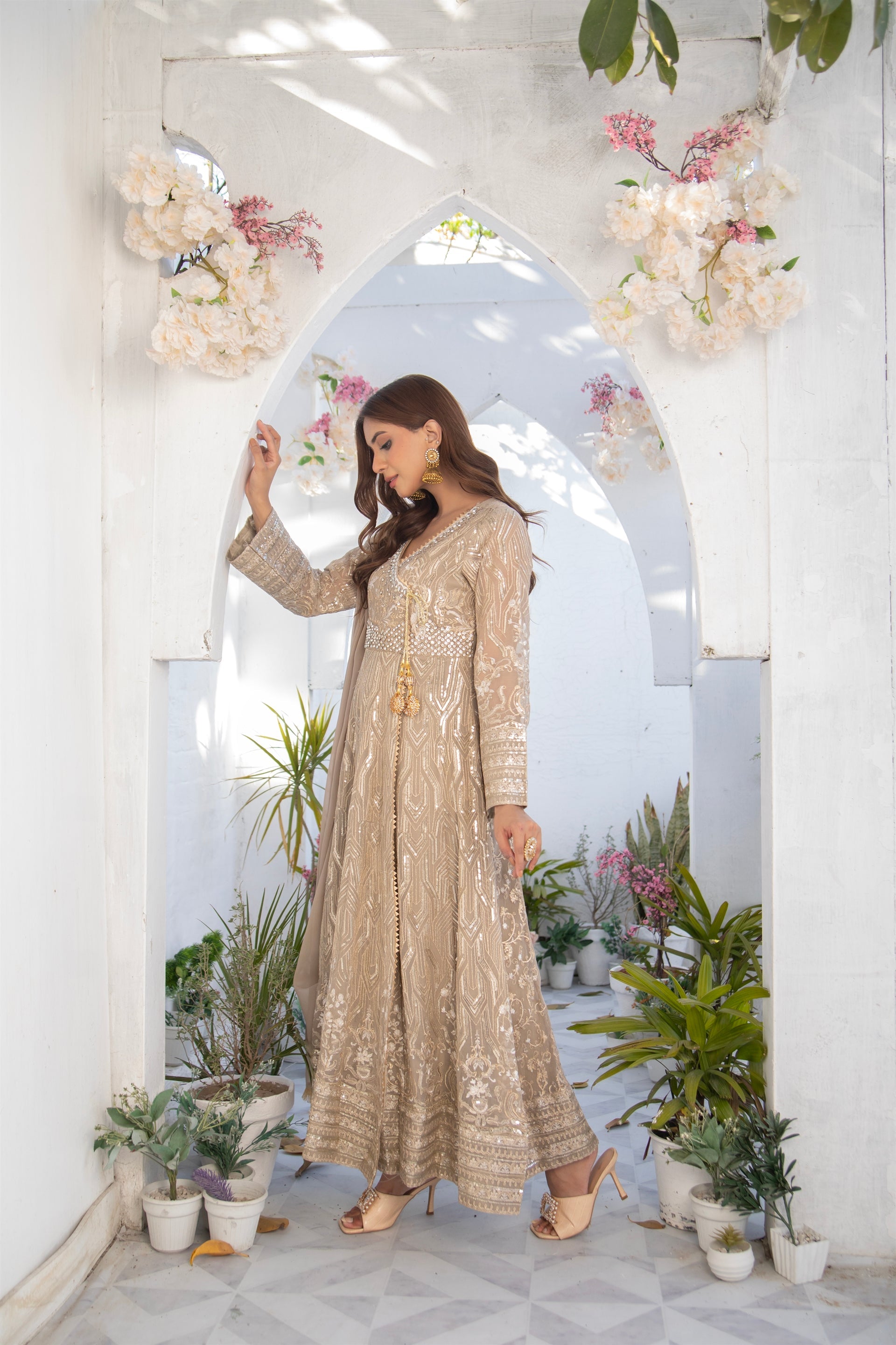 Manahils Stitched Formals Kurti 105