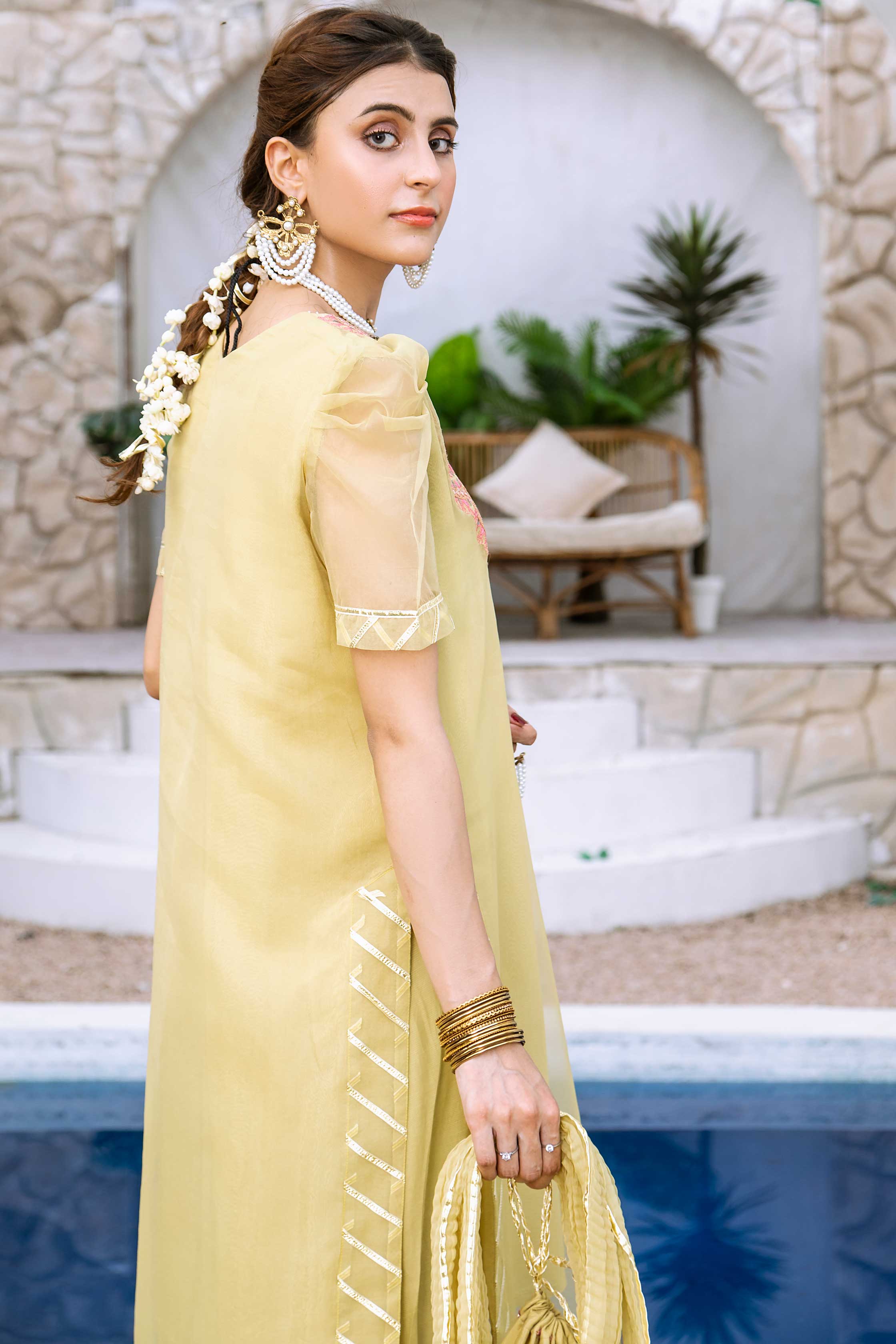 Aayra Stitched Formals Collection'2025-AY357 - Voila Garden 3Pc