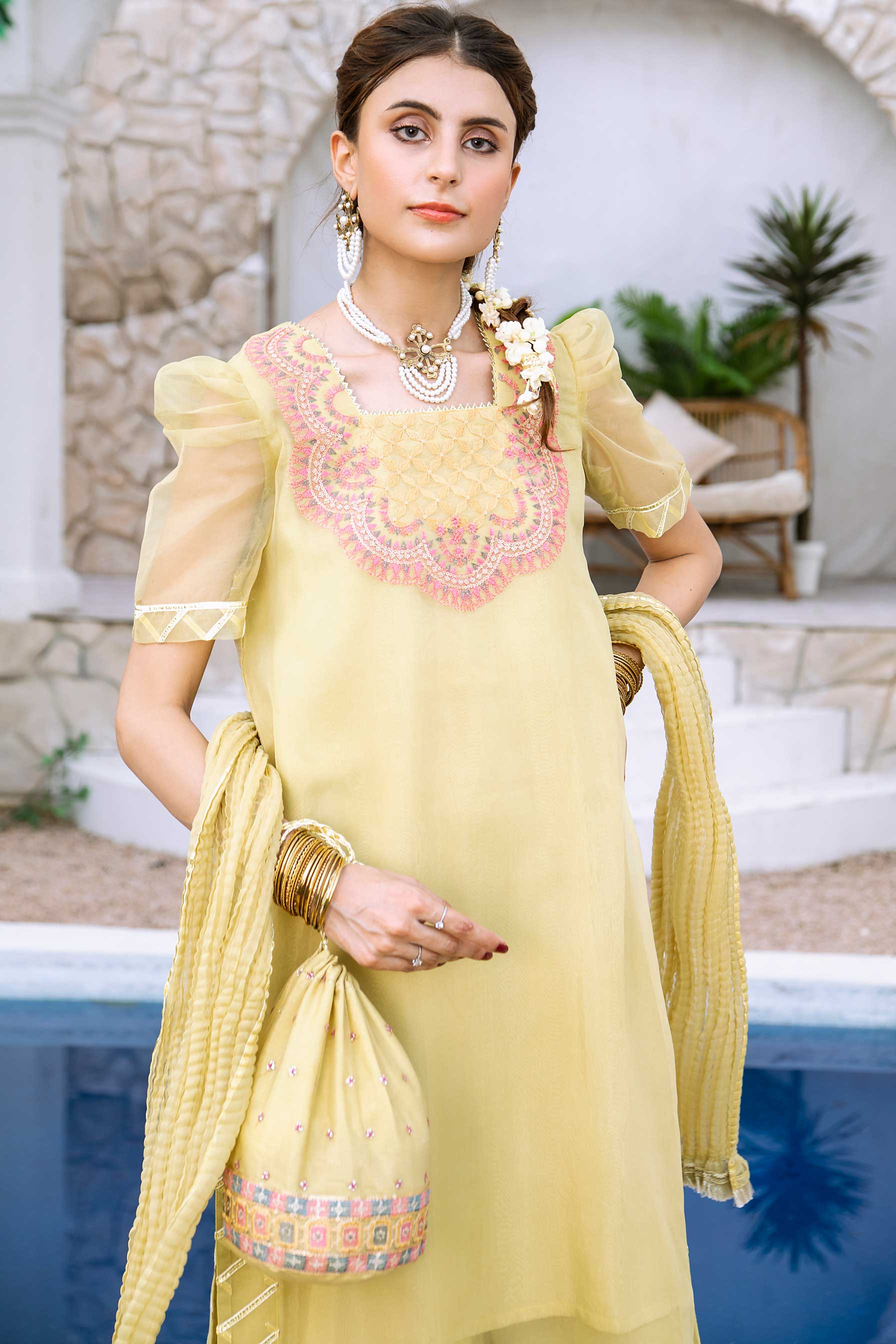 Aayra Stitched Formals Collection'2025-AY357 - Voila Garden 3Pc