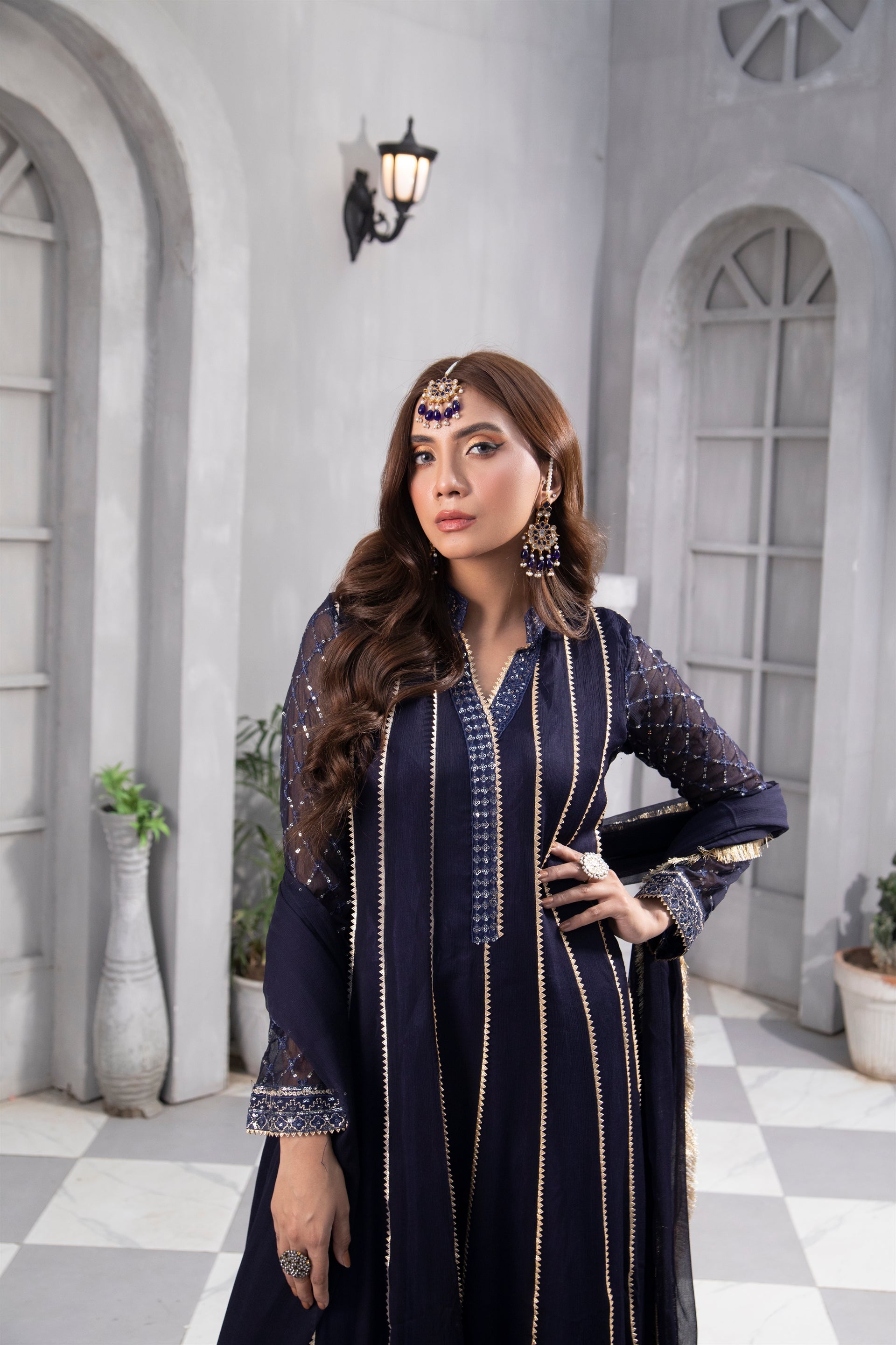 Manahils Stitched Formals Kurti 106