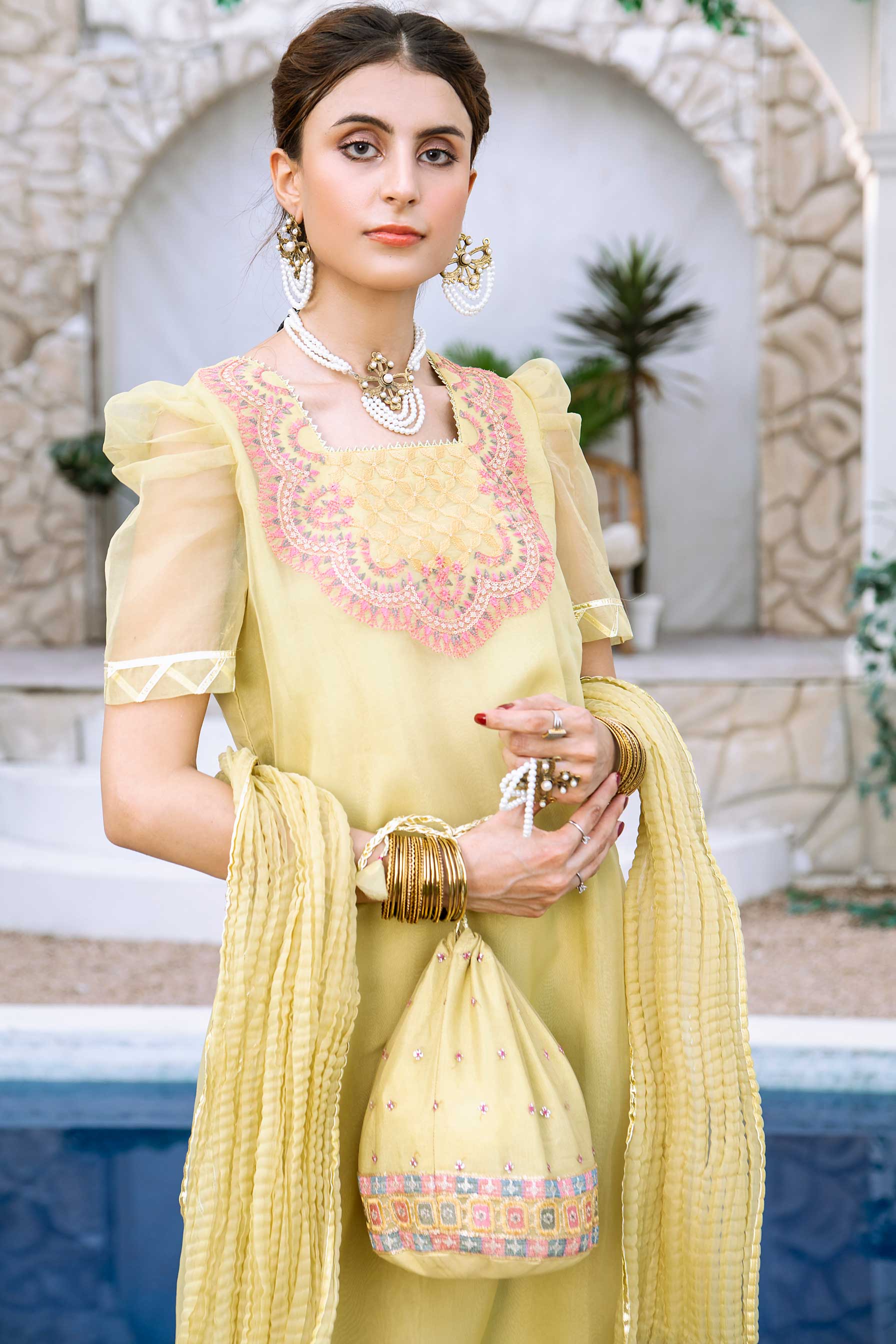 Aayra Stitched Formals Collection'2025-AY357 - Voila Garden 3Pc