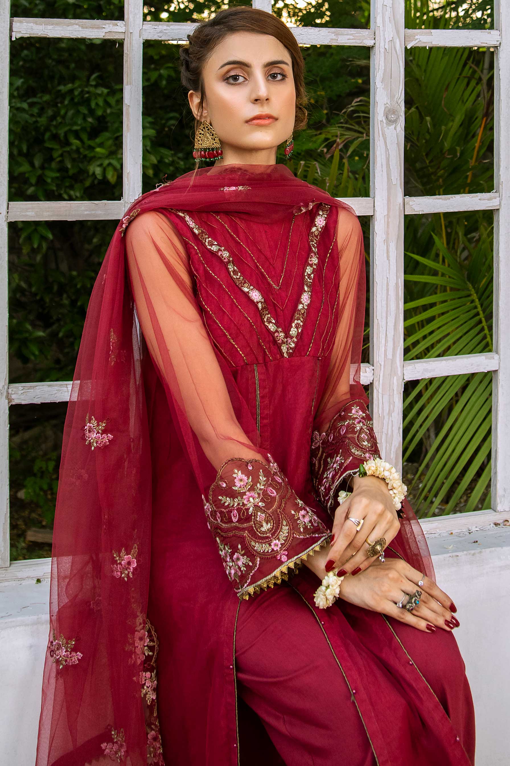 Aayra Stitched Formals Collection'2025-AY314 - Marina Gardenia 3Pc