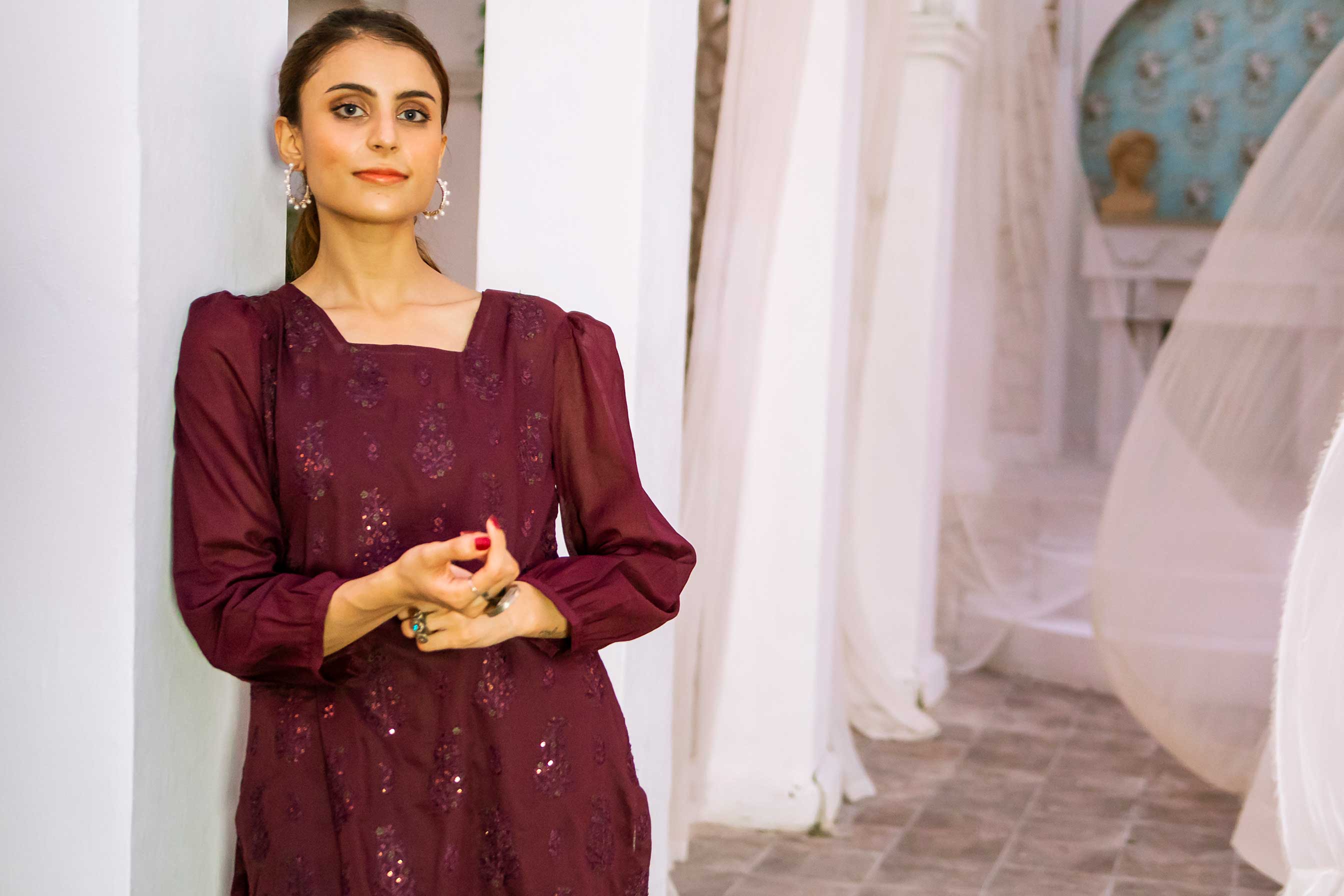 Aayra Stitched Summer Collection'2025-AY0033 - Sparkle Bails 2Pc