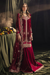 Qalamkar Unstitched 3 Piece Velvet Edit Collection'2024-BK-02-Amara