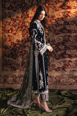 Qalamkar Unstitched 3 Piece Velvet Edit Collection'2024-BK-03-Samira