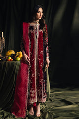 Qalamkar Unstitched 3 Piece Velvet Edit Collection'2024-BK-04-Kesia