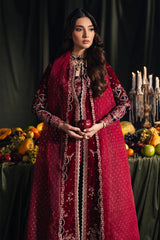 Qalamkar Unstitched 3 Piece Velvet Edit Collection'2024-BK-04-Kesia