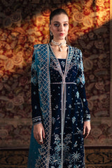 Qalamkar Unstitched 3 Piece Velvet Edit Collection'2024-BK-07-Liyana