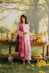 Bloom By Nureh Unstitched 3 Piece Emb and Printed Doriya Lawn Suit-BL-13