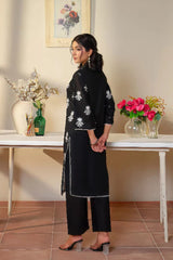 Tawakal Closet Stitched 3 Piece Summer Collection'2025-BLACK EMB