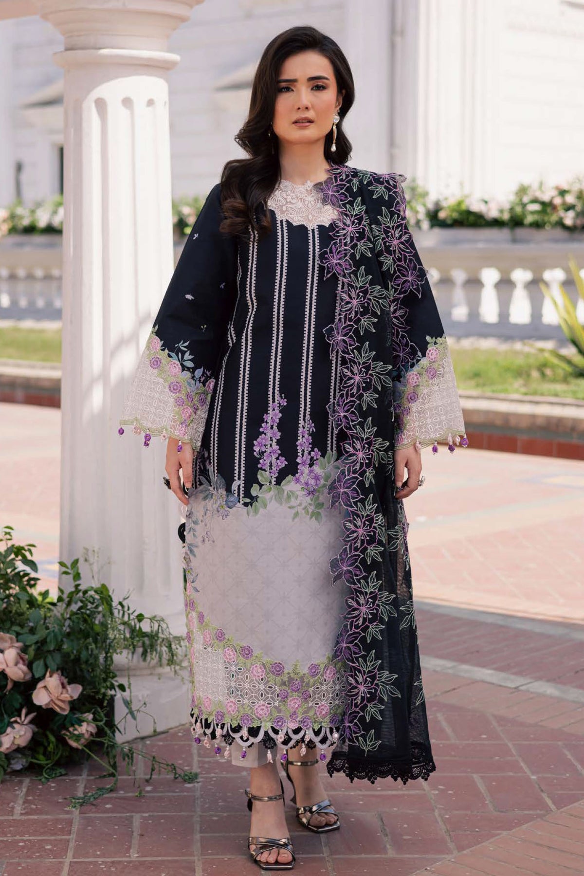 Ivy Bloom By Parishay Unstitched 3 Piece Printkari Lawn Vol-02 Collection'2025-BLOOM-02