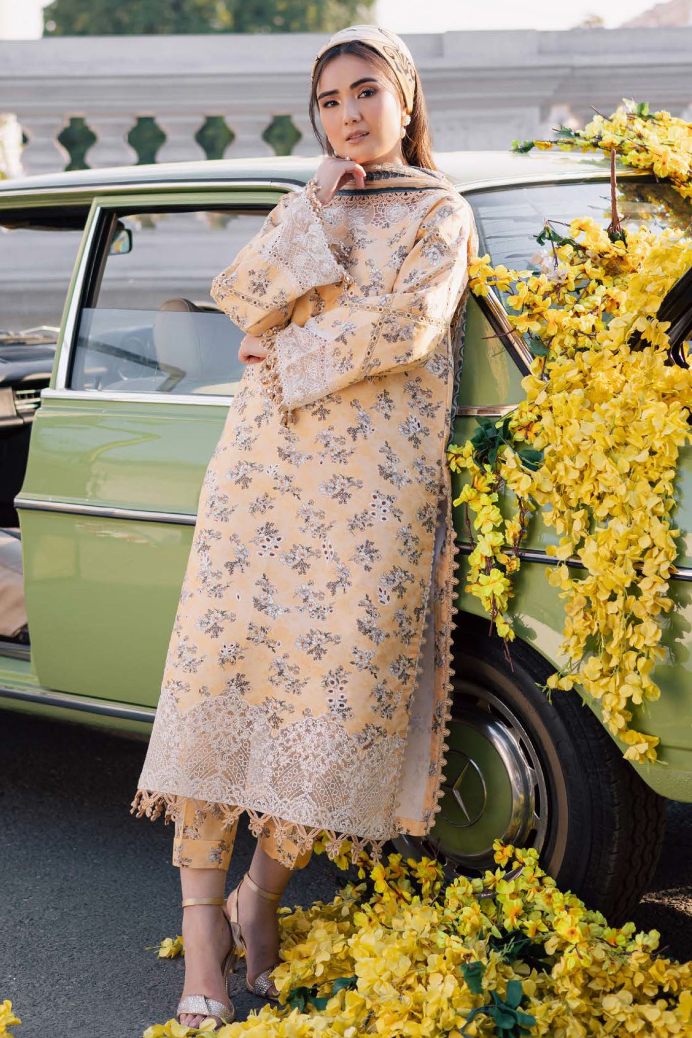 Ivy Bloom By Parishay Unstitched 3 Piece Printkari Lawn Vol-02 Collection'2025-BLOOM-09