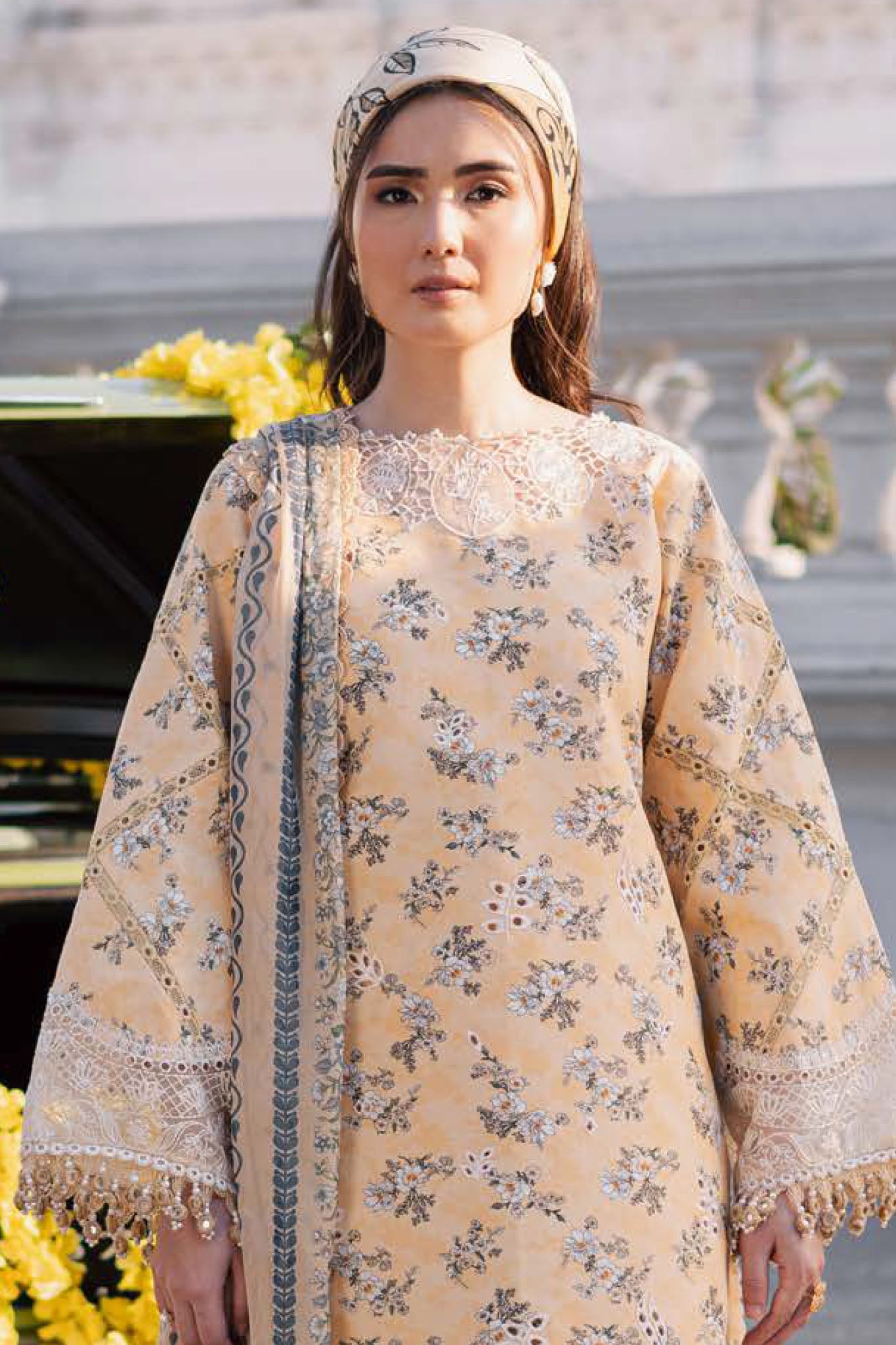 Ivy Bloom By Parishay Unstitched 3 Piece Printkari Lawn Vol-02 Collection'2025-BLOOM-09