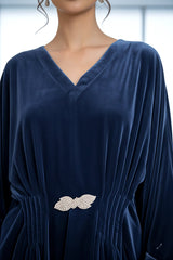 Veloria By Dressline Velvet Kaftan Winter Collection'2025-veloria-stitched-nocturne-blue
