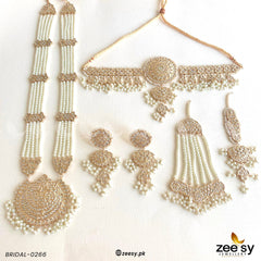 Regal Pearl Jhoomar Bridal Set - Zeesy Jewellery
