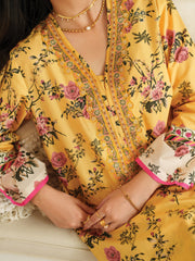 The Bloom Edit by Garnet Stitched 2 Piece Summer Collection'2025-Butter Drop