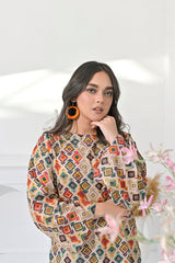 Silcot Stitched Summer Collection'2025-Boho Chic Printed Ensemble