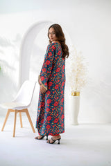 Silcot Stitched 2 Piece Summer Lawn Suit-Gulnaar Teal Lawn Ensemble
