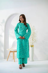 Silcot Stitched 2 Piece Summer Lawn Suit-Zeenah Lawn